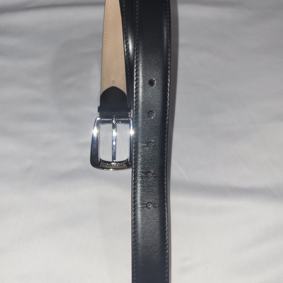 Luxurious and Powerful Black Leather Belt. # 132 main image 6